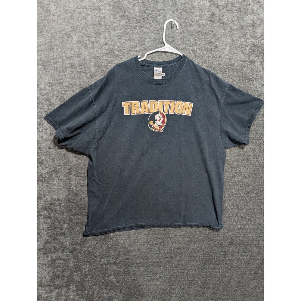 Gildan FSU Seminoles Tradition T-Shirt Mens 2XL Black Florida State University